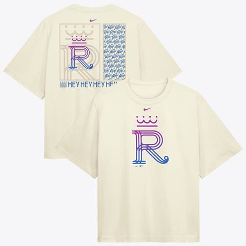 Women's Nike  Cream Kansas City Royals Premium Essentials Relaxed Boxy T-Shirt