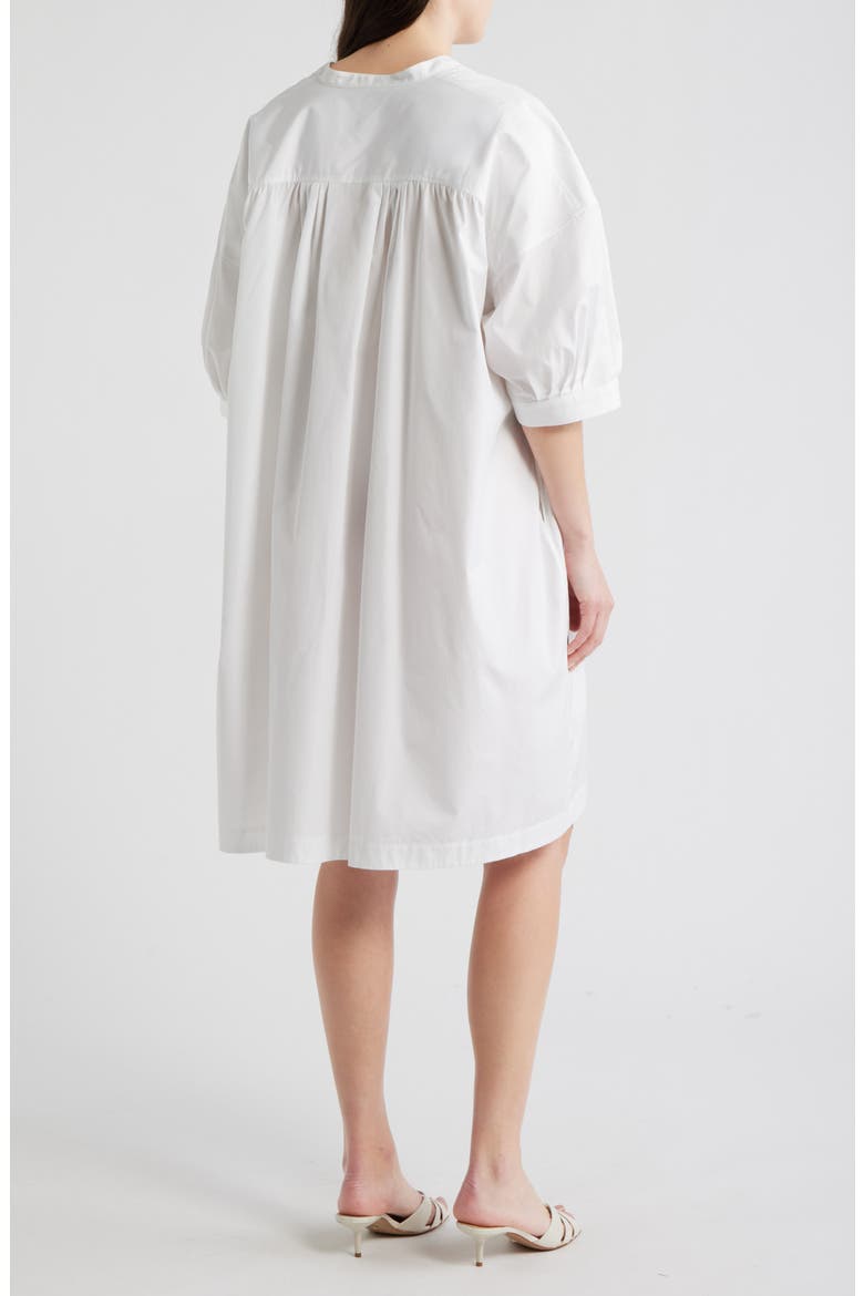 Dollana Oversize Cotton Shift Dress, Alternate, color, BRIGHT WHITE