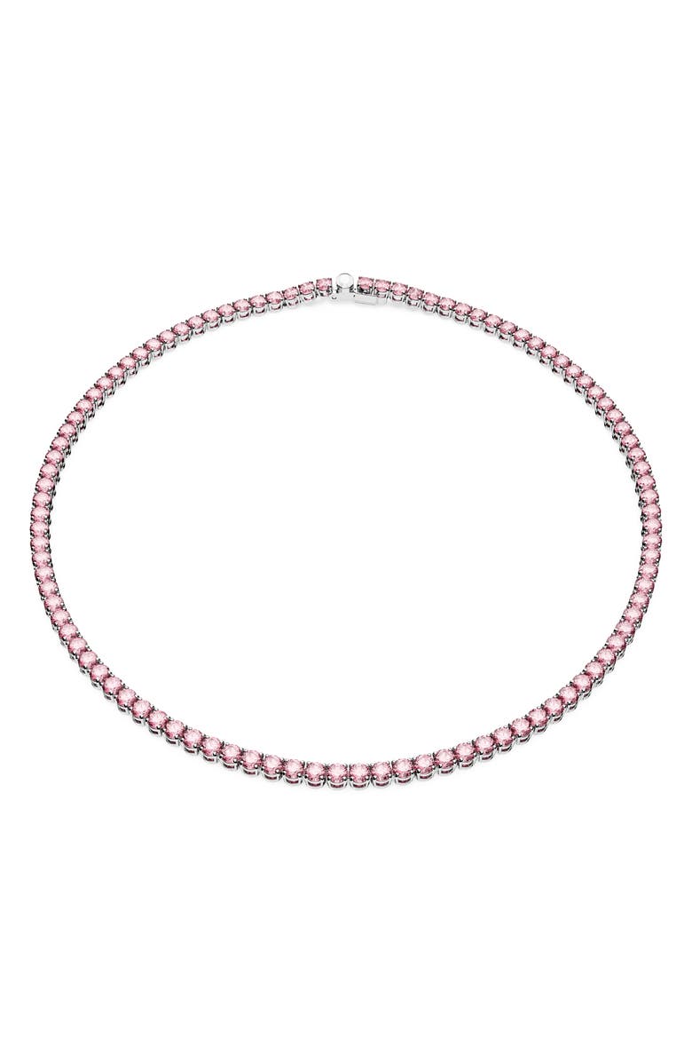 Swarovski Matrix Tennis Necklace, Alternate, color, 
