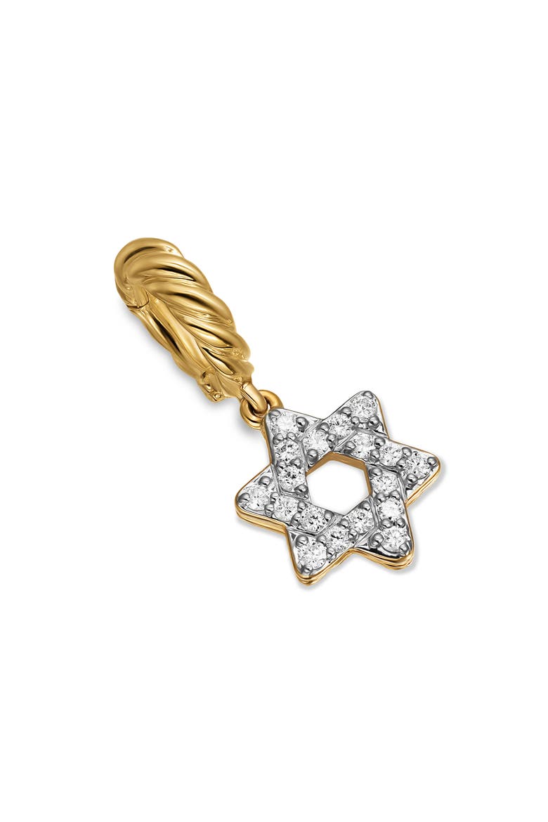 Micro Pavé Star of David Enhancer in 18K Yellow Gold with Diamonds, 7.4mm, Main, color, DIAMOND