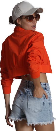 Women's Mini Cropped Racer Jacket