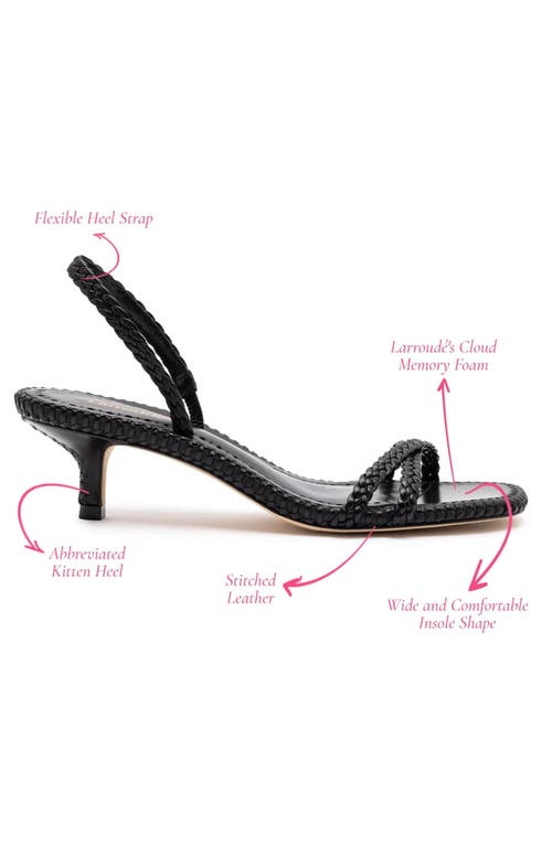 Shop Larroude Larroudé Mini Annie Sandal In Black