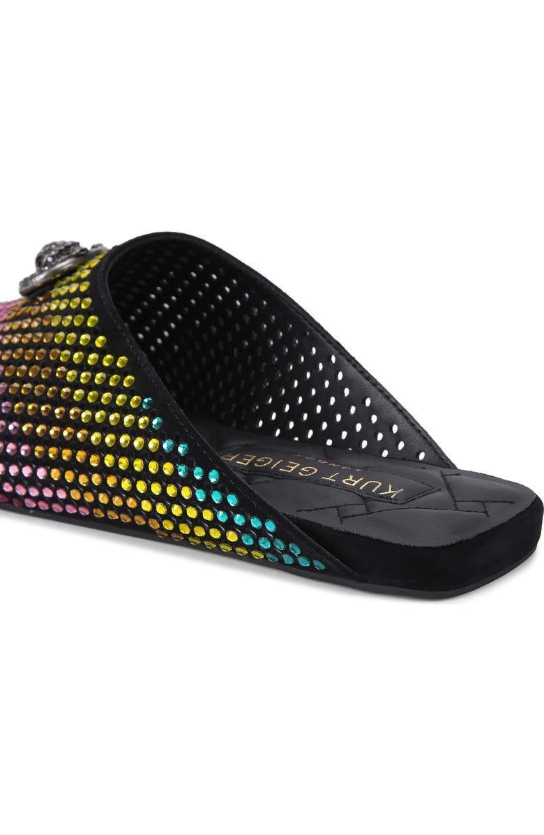 Kurt Geiger London Chelsea Rainbow Crystal Leather Mule, Alternate, color,