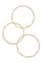 Set of 3 Faux Pearl Beaded Stretch Bracelets