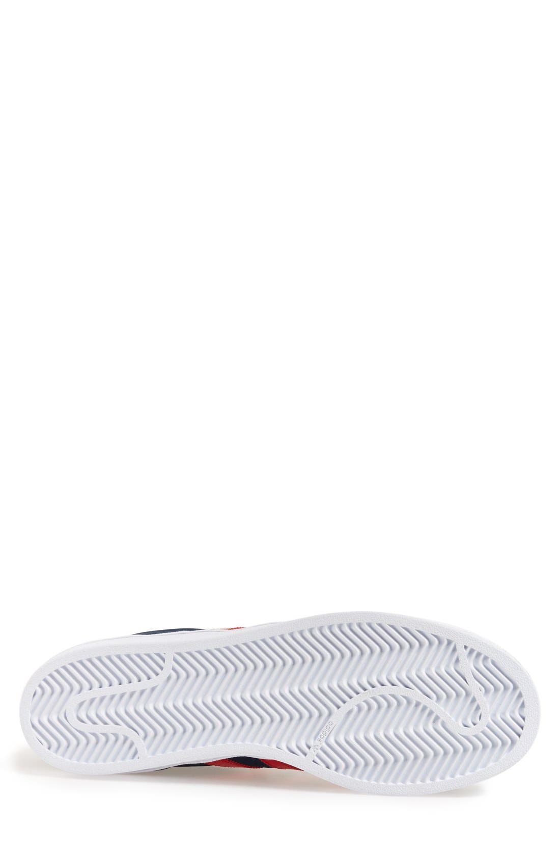 Superstar Foundation Sneaker, Alternate, color, NAVY/ SCARLET/ WHITE