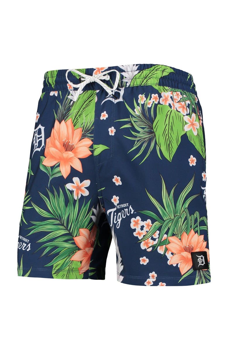 Hurley x '47 Men's Hurley x '47 Navy Detroit Tigers Cannonball Tropics Swim Shorts, Alternate, color, 