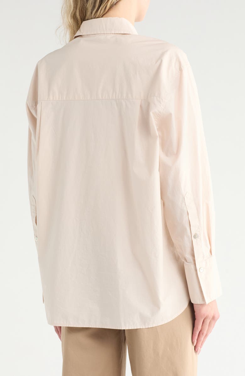 Vince Oversize Oxford Shirt, Alternate, color, Sand Glow