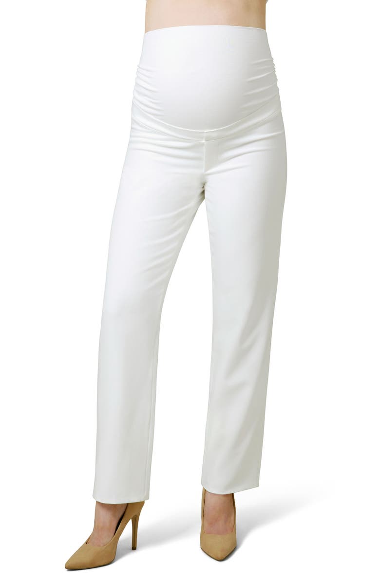 Tiffany Rose Remi Straight Leg Crepe Twill Maternity Pants, Main, color,
