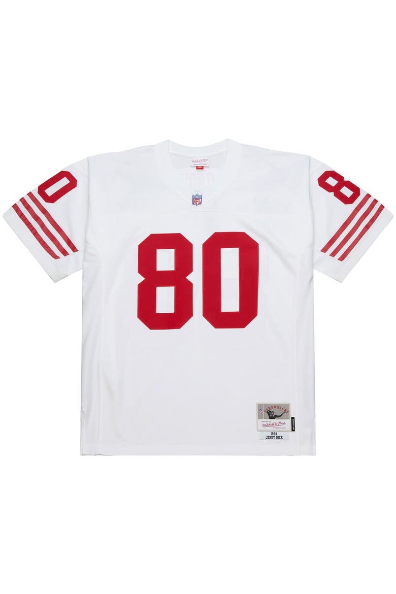 Men's Mitchell & Ness Jerry Rice White San Francisco 49ers 1994 Legacy Replica Jersey, Alternate, color, White