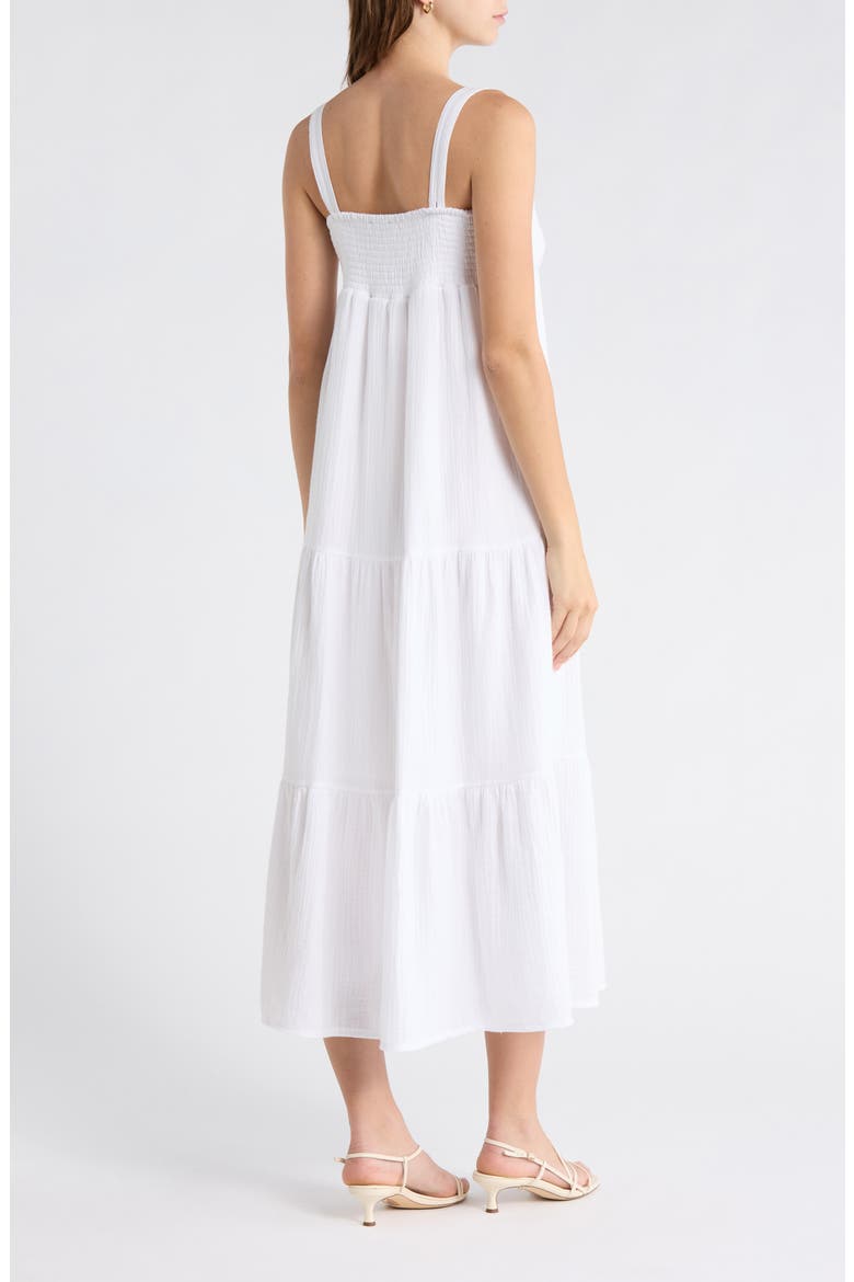 Elianna Sleeveless Midi Dress, Alternate, color, WHITE