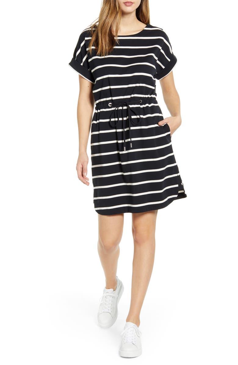 Tommy Bahama Sombra Stripe Tie Waist Dress, Main, color,