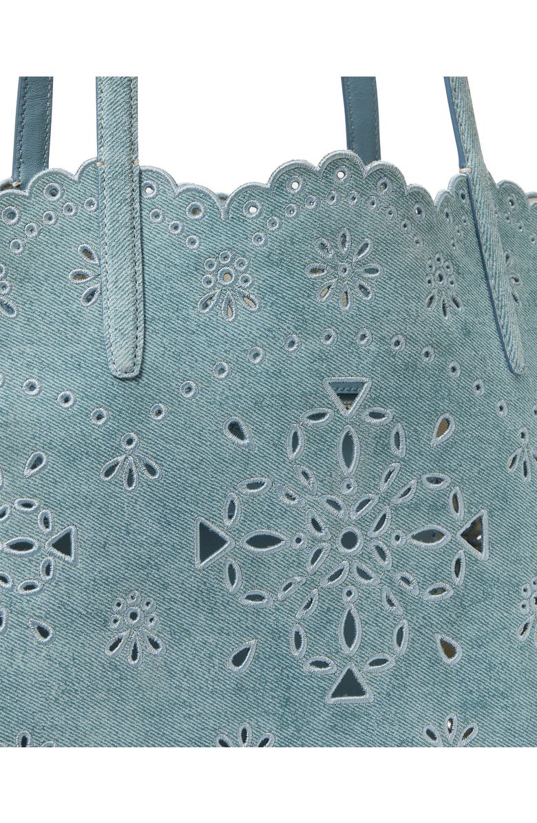 Kate Spade New York do it all spade floral perforated leather tote, Alternate, color,