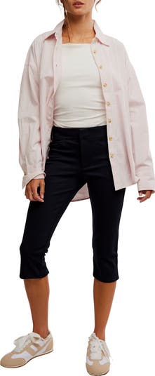 Varsity Vibes Stripe Oversize Cotton Button-Up Shirt