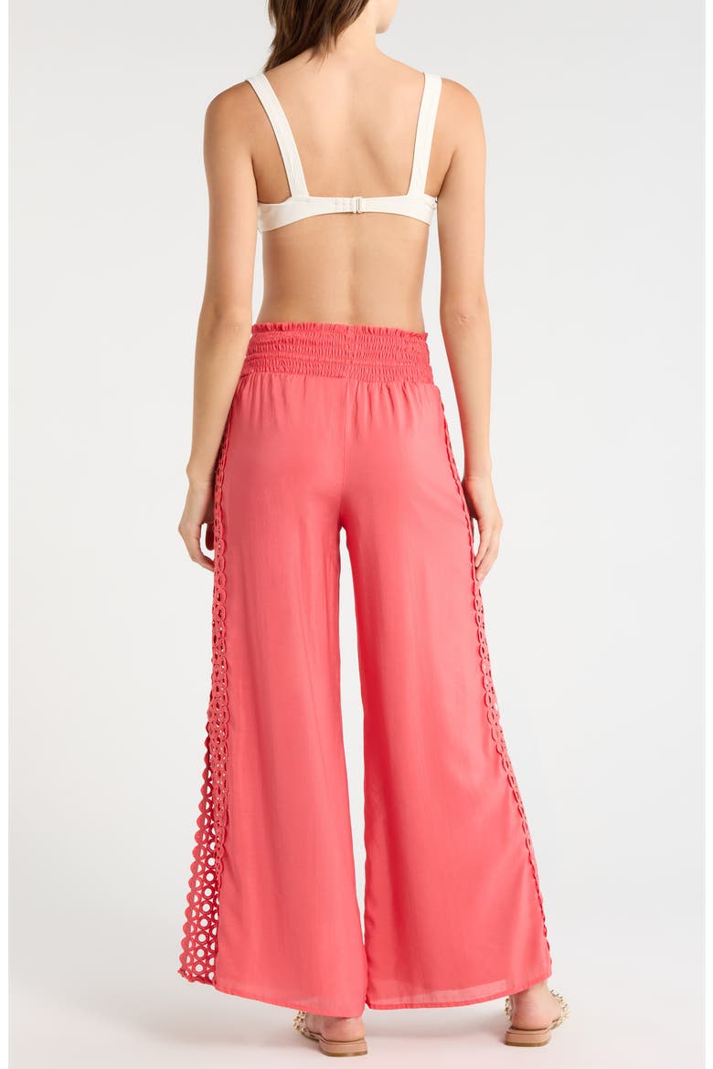 Wide Leg Cover-Up Pants, Alternate, color, PINK BRIGHT
