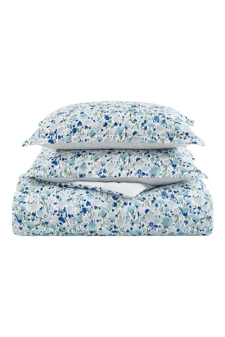 Olivia Cotton Comforter & Shams Set, Main, color, BLUE