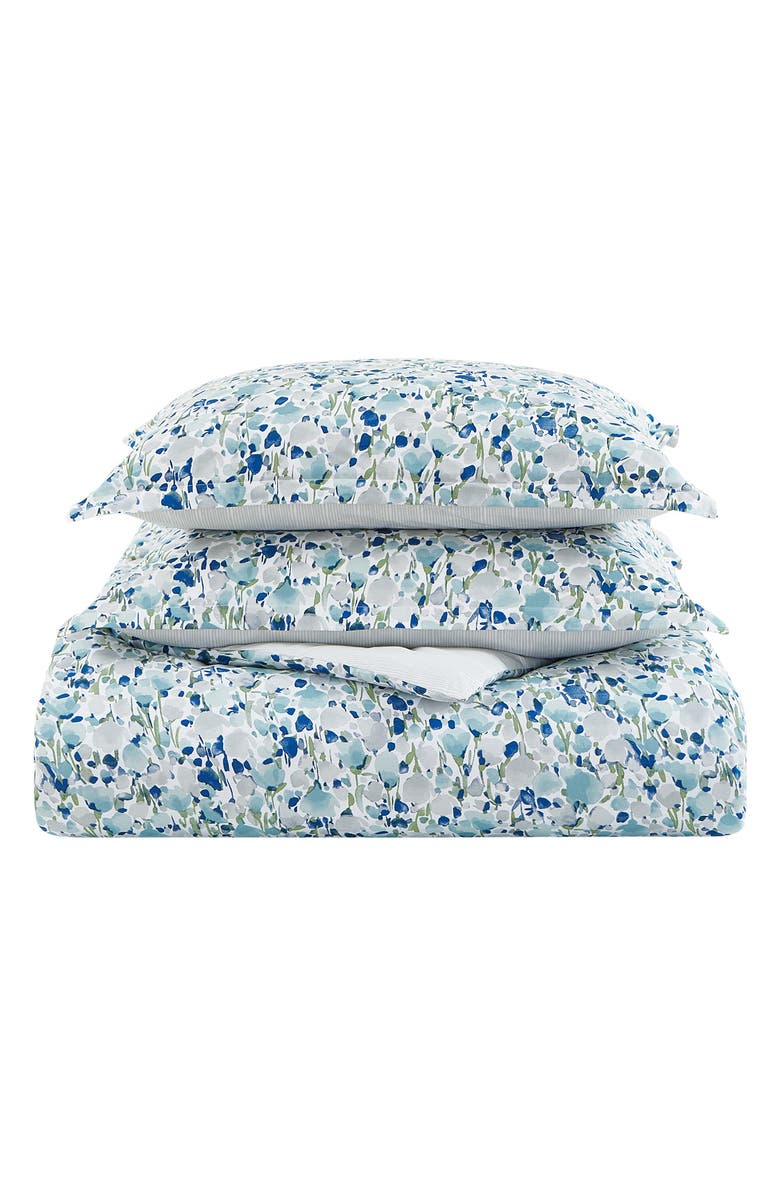 POPPY AND FRITZ Olivia Cotton Comforter & Shams Set, Main, color, Blue