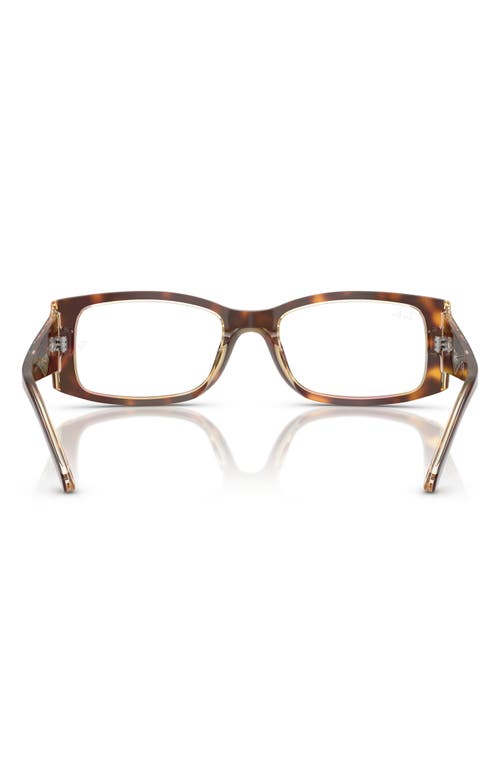 Ray Ban Ray-ban Miriam 54mm Square Optical Glasses In Havana