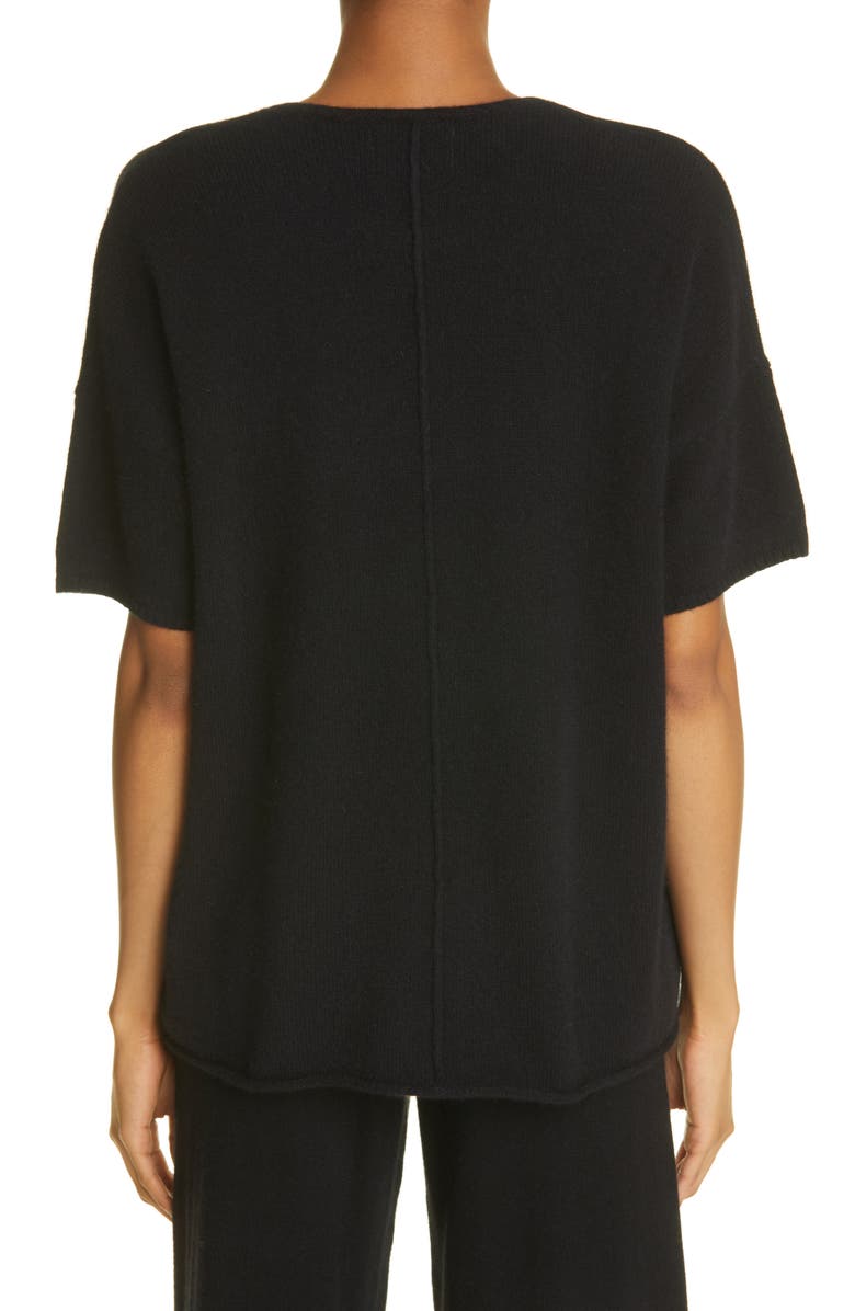 LOULOU DE SAISON Loulou Studio Izaro Oversize Wool Blend Short Sleeve Sweater, Alternate, color, 