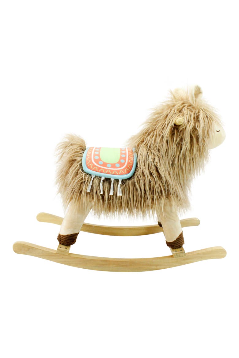 Llama Joyrides Rocker, Alternate, color, BROWN