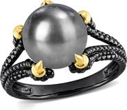 DELMAR Men's 10.5–11mm Cultured Freshwater Pearl Claw Ring