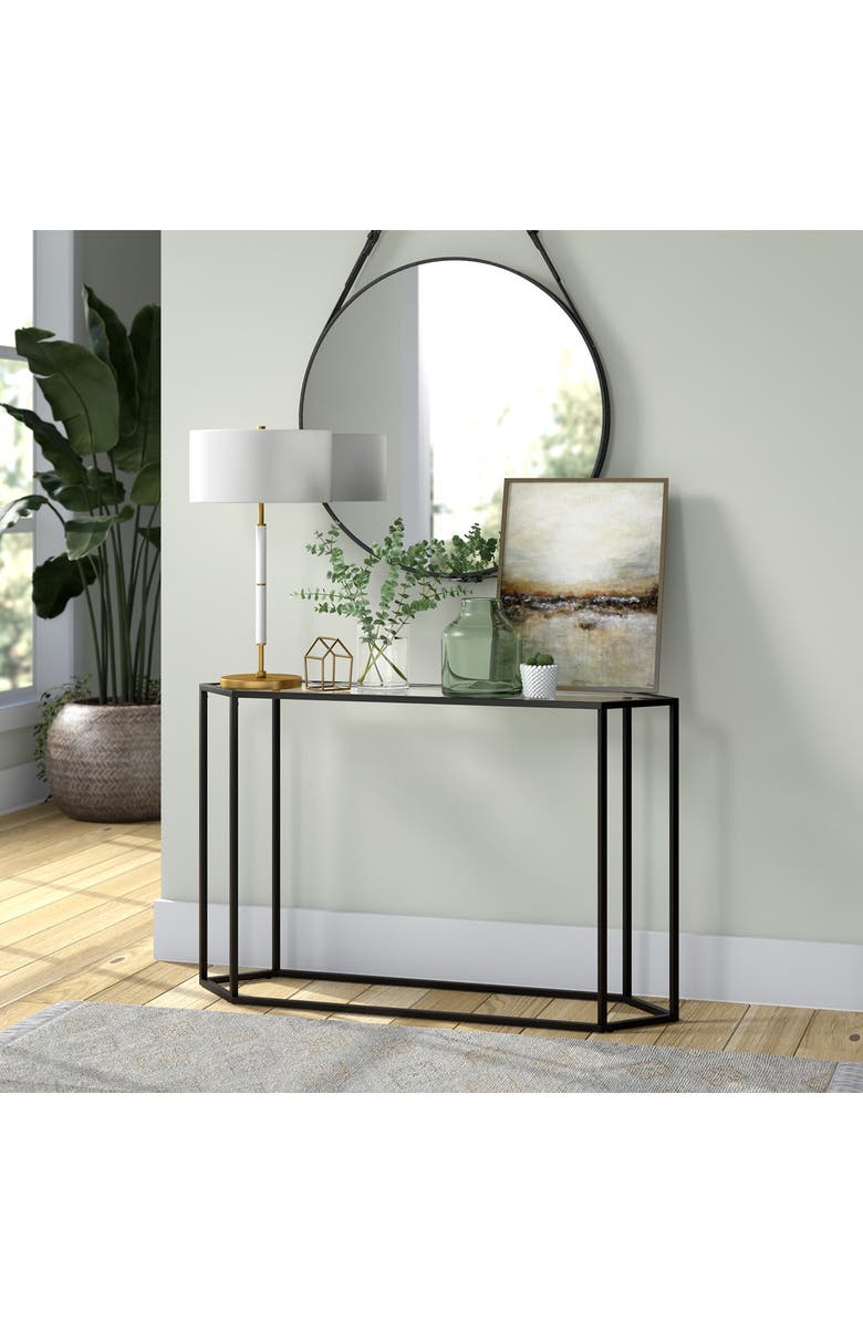 HUDSON AND CANAL Simone Matte White and Brass 2-Bulb Table Lamp, Alternate, color, 