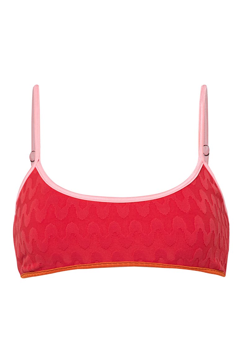 Apple Red Lane Reversible Bikini Top, Alternate, color, RED