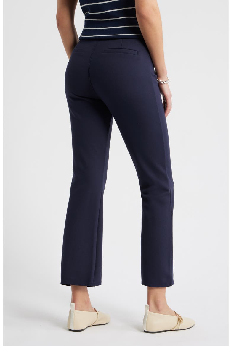 Pull-On Stretch Ponte Kick Flare Leg Pants, Alternate, color, NAVY NIGHT