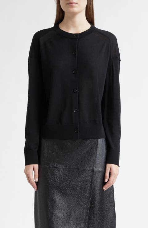 Kita Fine Knit Cashmere Crewneck Cardigan