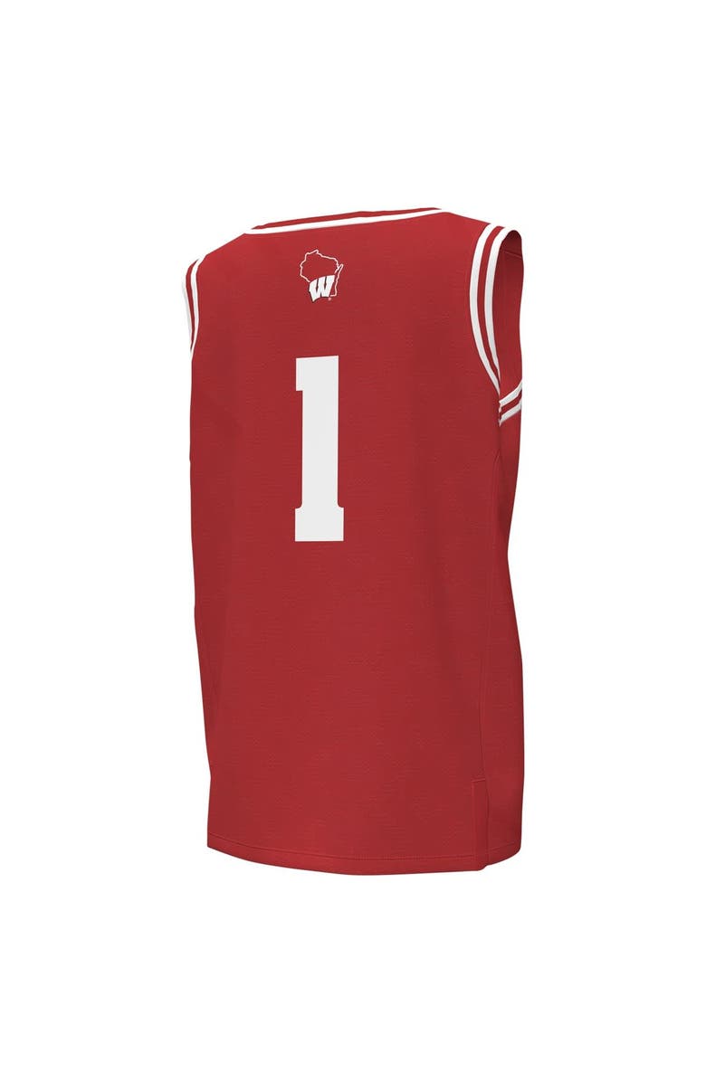 Under Armour Youth Under Armour #1 Red Wisconsin Badgers Replica Basketball Jersey, Alternate, color,