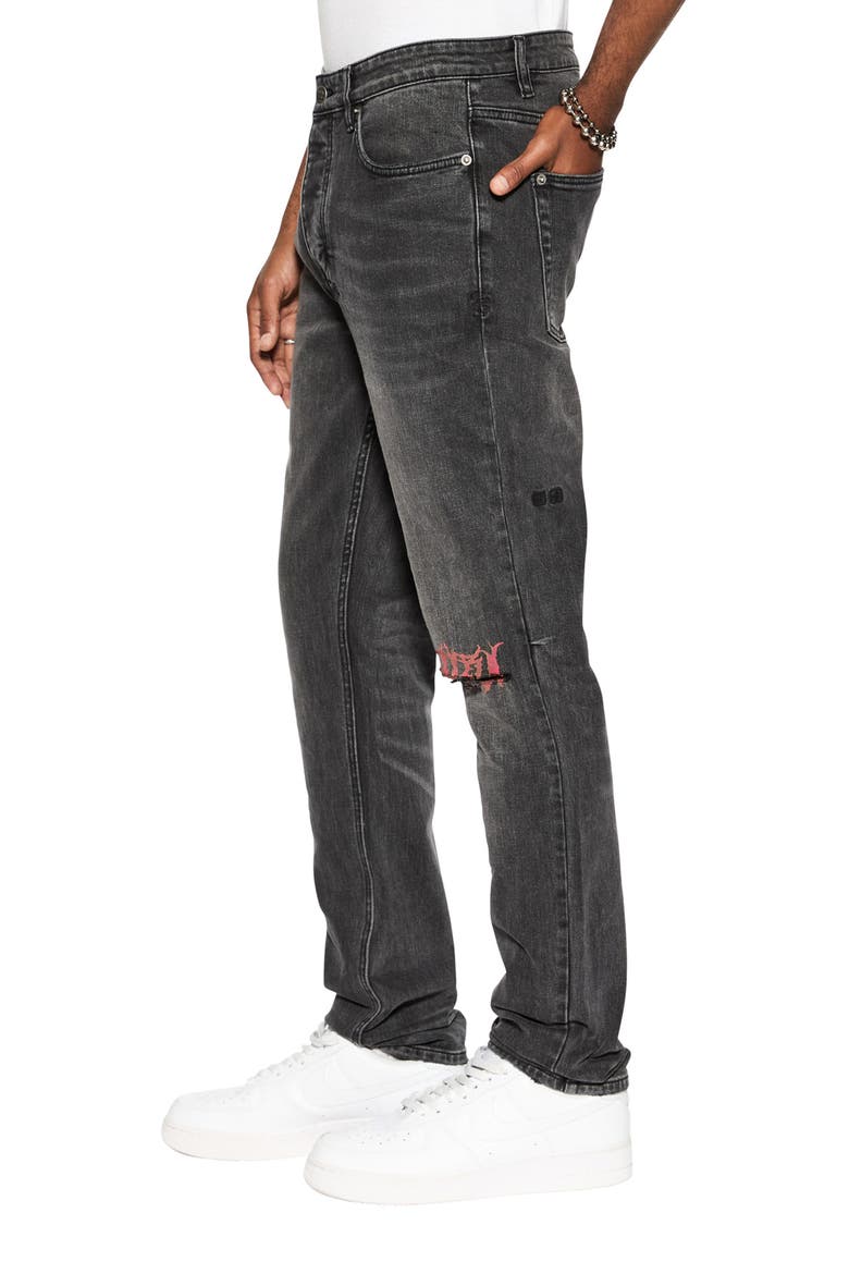 Chitch Angst Sabbath Straight Leg Jeans, Alternate, color, BLACK
