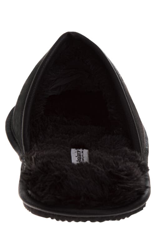 Avalanche Faux Shearling Lined Slipper In Black