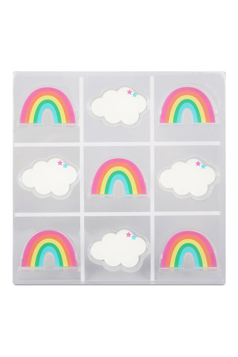 Rainbow Lucite Tic Tac Toe Game, Main, color, MULTI