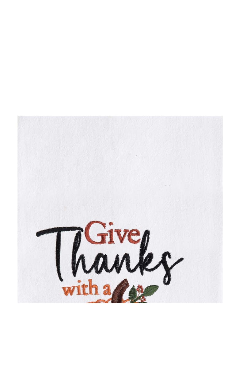 C&F Home Grateful Heart Pumpkin Towel, Alternate, color, Orange