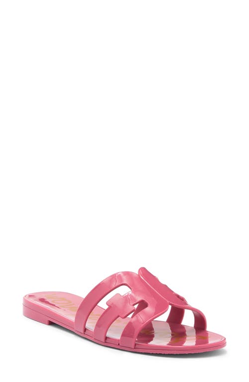 Sam Edelman Bay Jelly Slide Sandal In Summer Rose