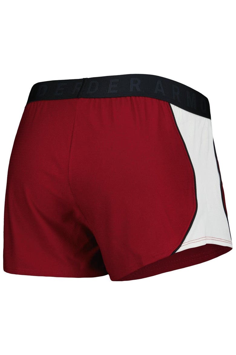 Women's Under Armour Garnet/Black South Carolina Gamecocks Game Day Tech Mesh Performance Shorts, Alternate, color, Garnet