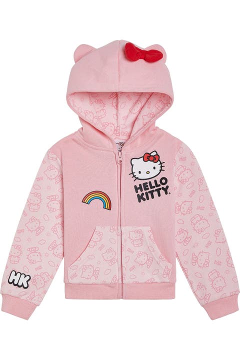 Hooded Ears Fleece Zip-Up Hoodie