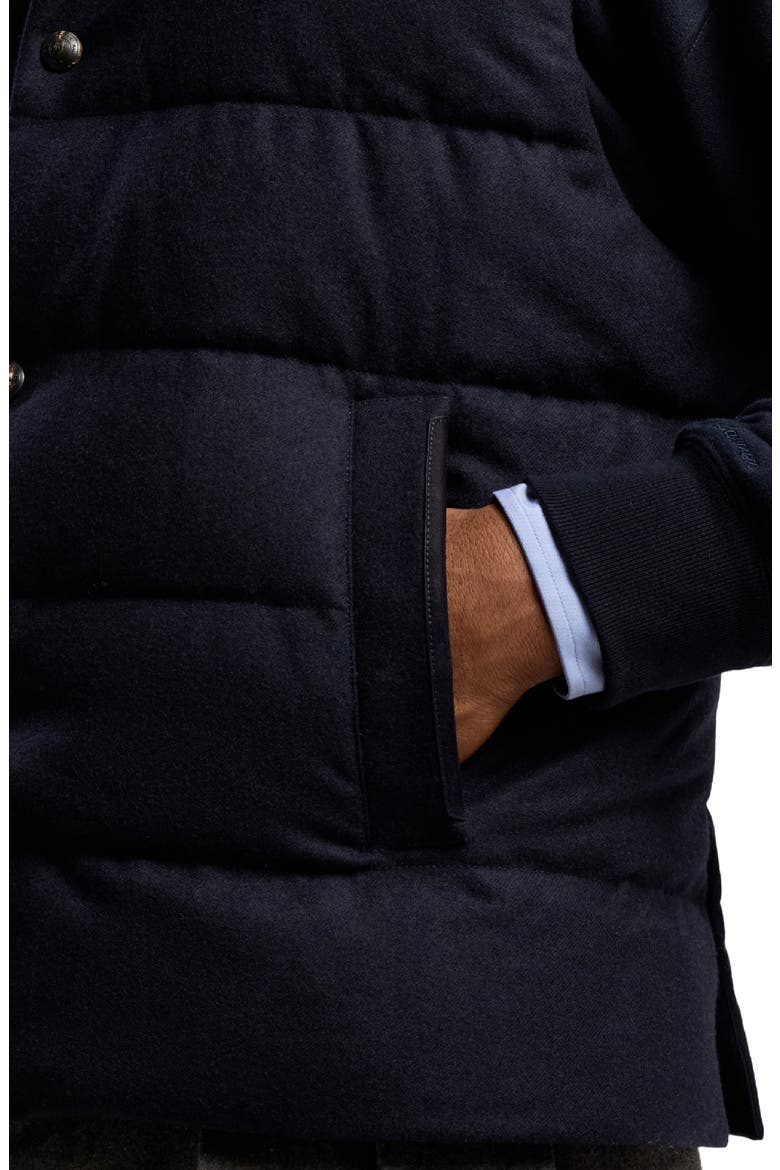 Whitwell Cashmere Down Puffer Vest, Alternate, color, NAVY
