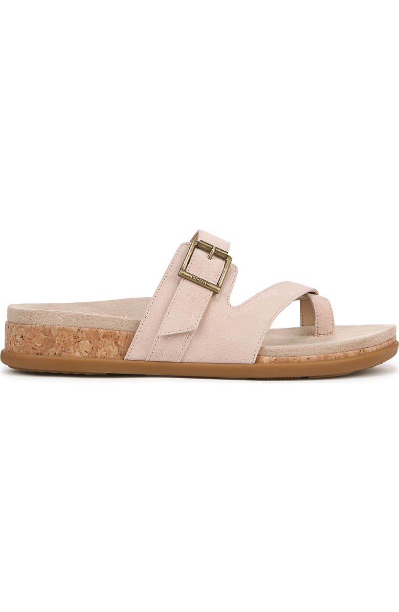 Vionic Carmela Platform Sandal, Alternate, color, Cameo Rose Suede