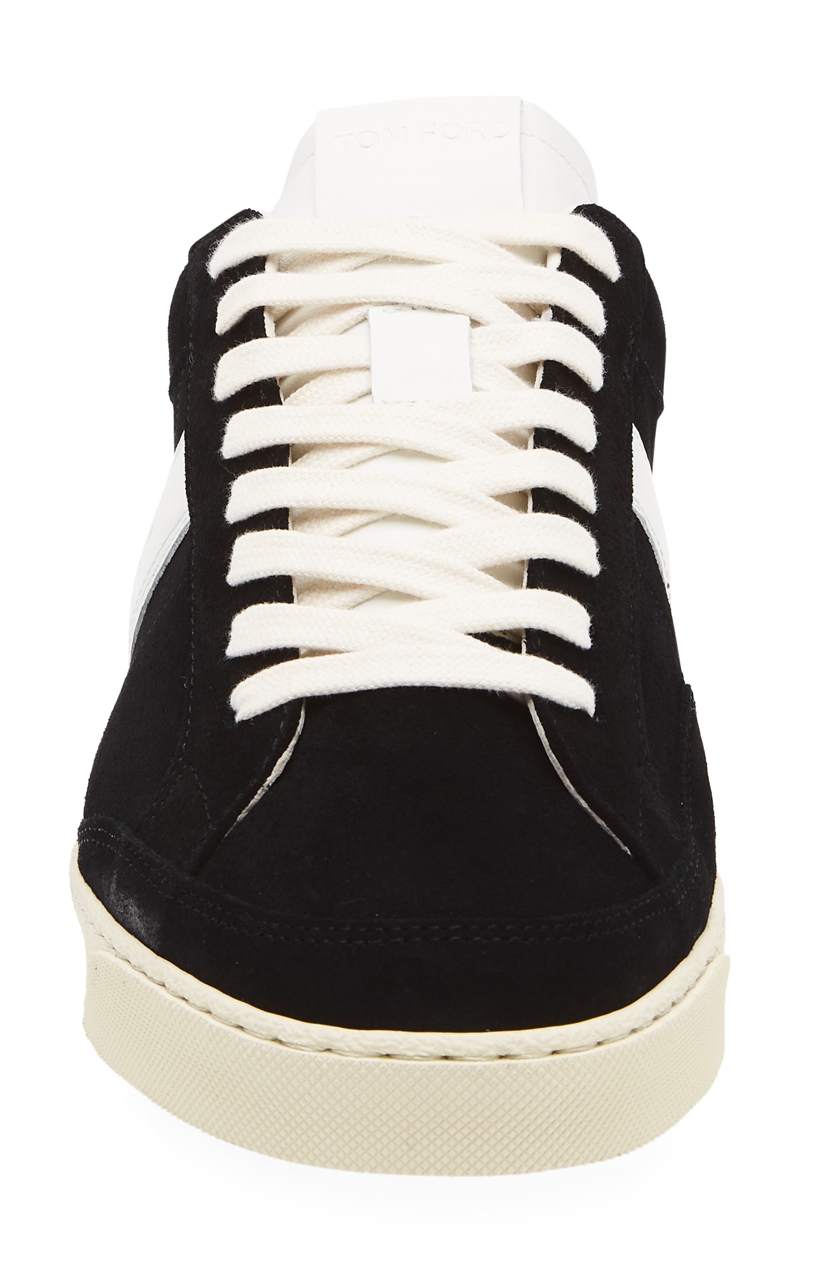 TOM FORD Low Top Sneaker, Alternate, color, Black/ Cream