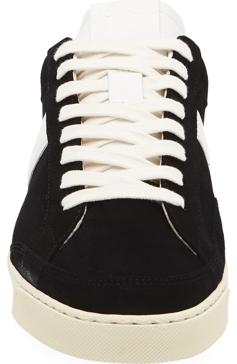 TOM FORD Low Top Sneaker, Alternate, color, Black/ Cream
