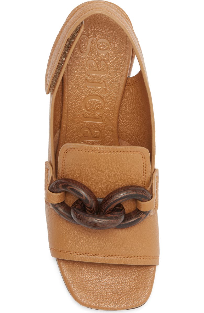 Pedro Garcia Udelia Block Heel Slingback Sandal, Alternate, color, Tan