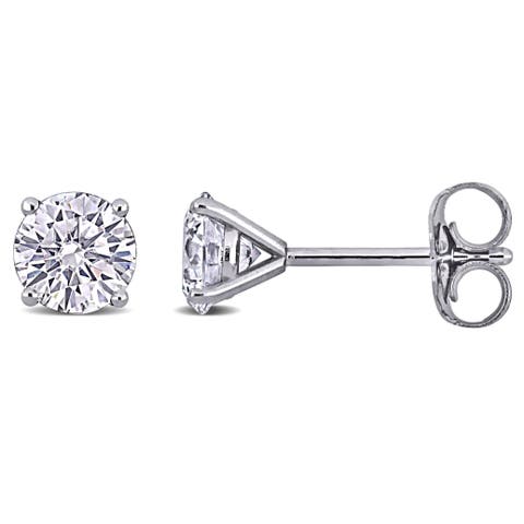 1 CTW Lab-Grown Diamond Stud Earrings 14k