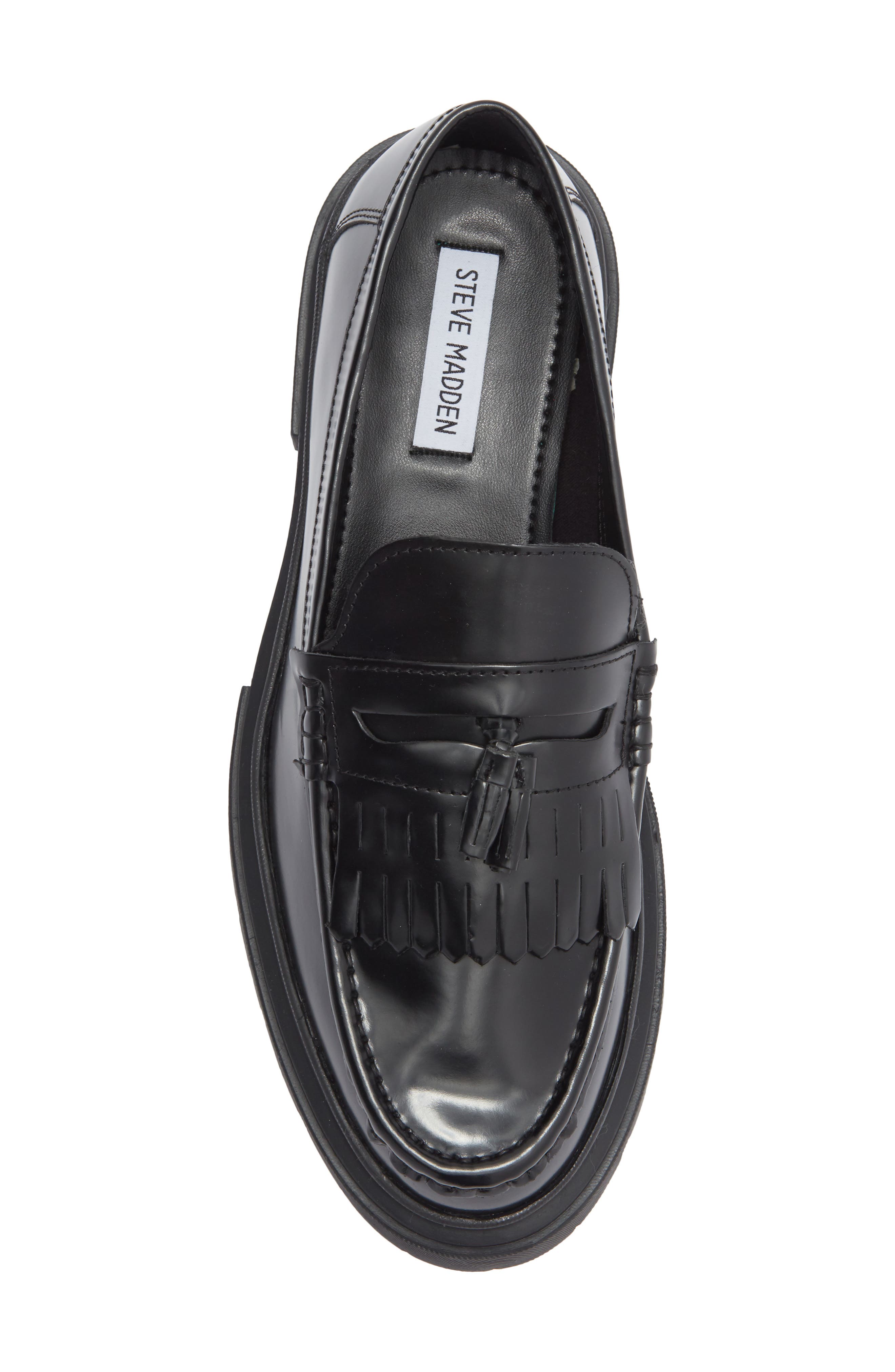 Steve Madden Zillah Penny Loafer, Alternate, color, Black Box