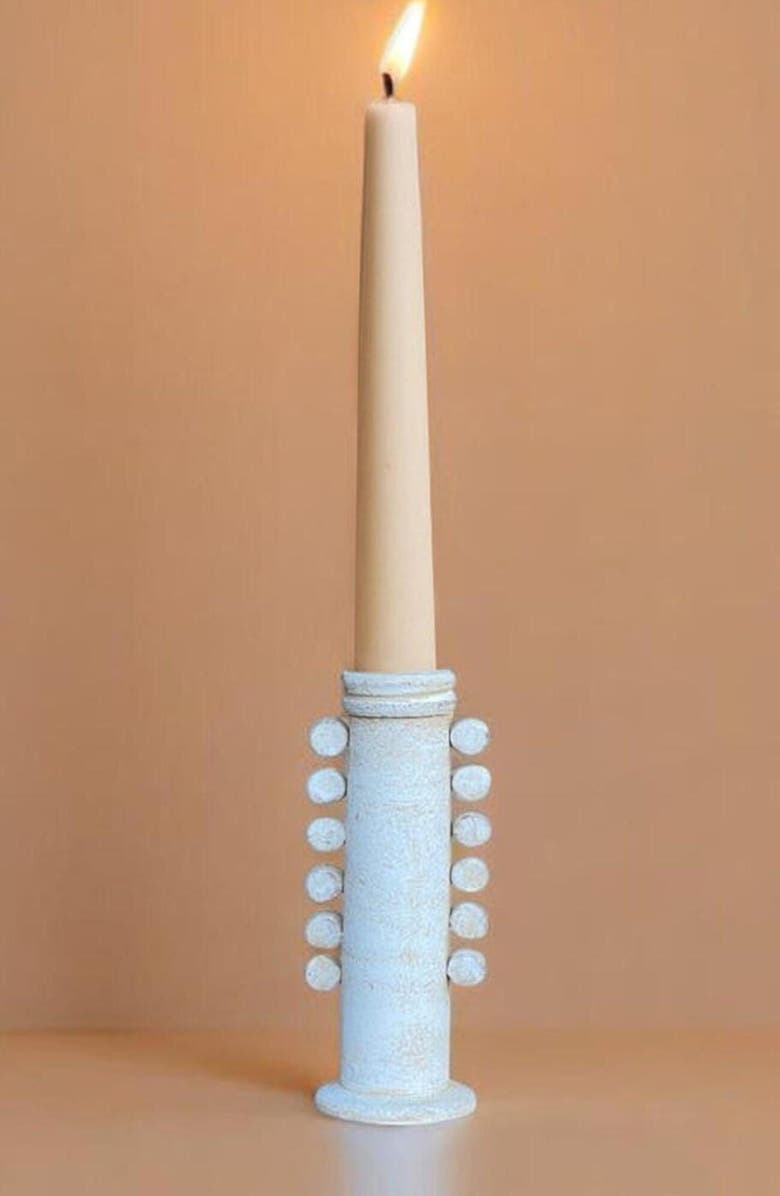 Meso Goods Celia Candle Holder, Main, color, White