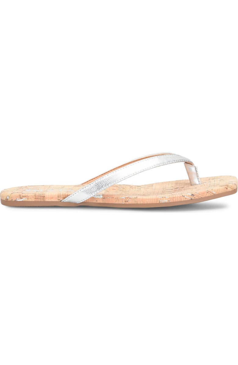KORKS Winnie Flip Flop, Alternate, color, Silver