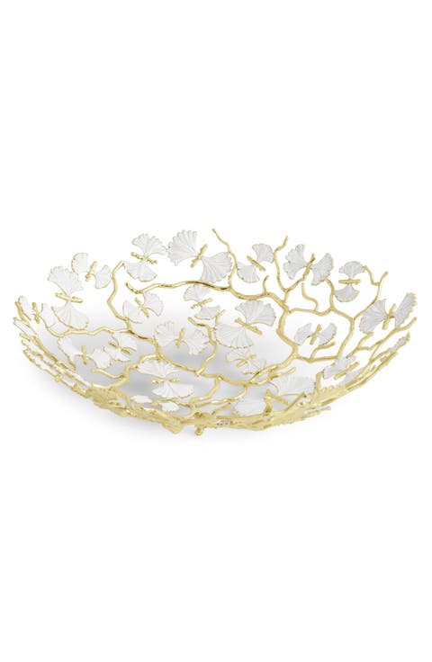 Butterfly Ginkgo Centerpiece Bowl