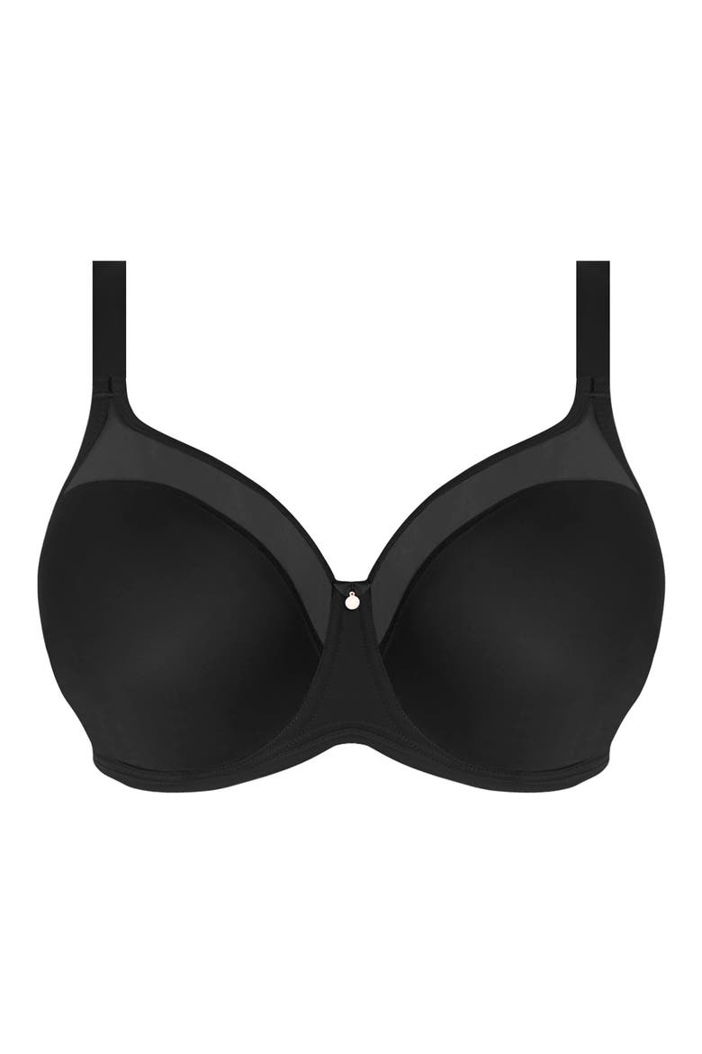 Smooth Underwire Bra, Alternate, color, BLACK