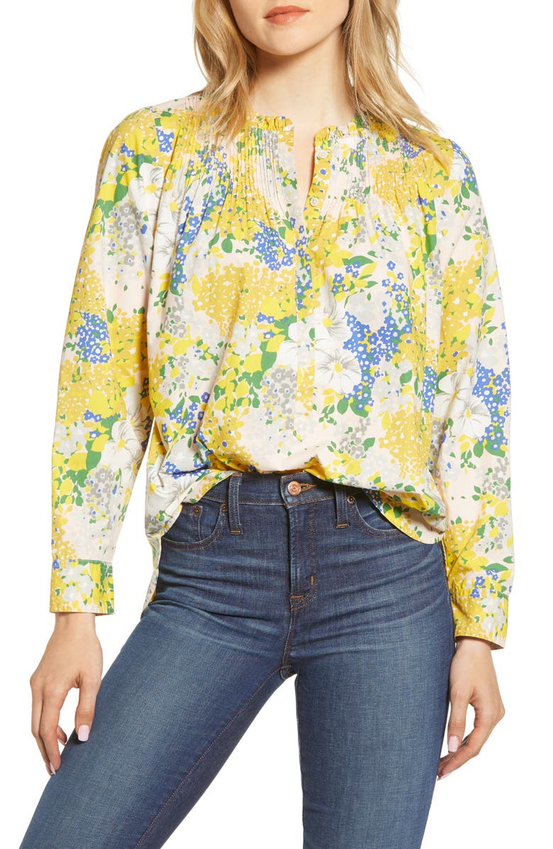 J.Crew Ruffle Classic Popover Shirt, Main, color, 