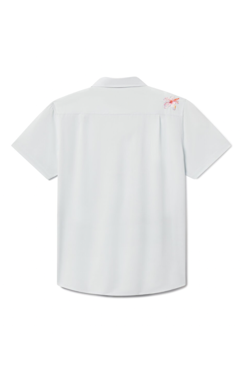 Baja Llama Floral Project - Dissident Western Front Snap Button Up, Alternate, color, Light Blue