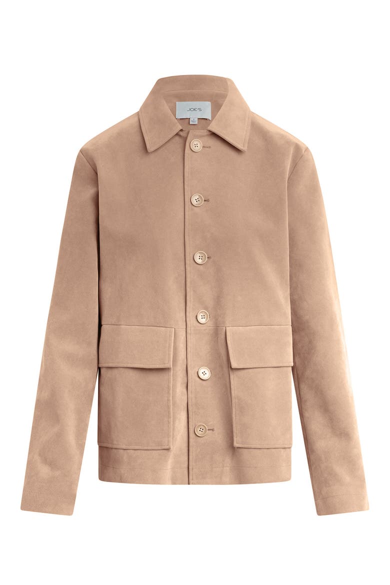 Faux Suede Chore Coat, Alternate, color, CAMEL